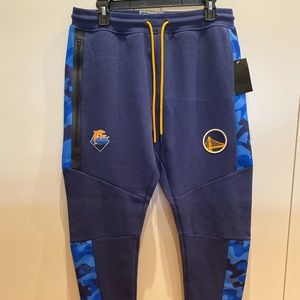 Pink Dolphin Golden State blue camo NBA sweats